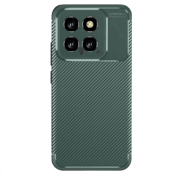 Durukar®   Mi 14T Kılıf Auto Focus Karbon Kapak - Koyu Yeşil