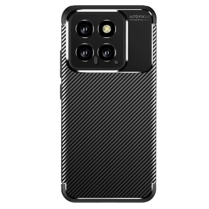 Durukar®   Mi 14T Kılıf Auto Focus Karbon Kapak - Siyah