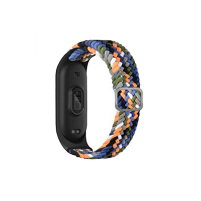 Durukar®   Mi Band 6 Star Kordon - Gri-Turuncu