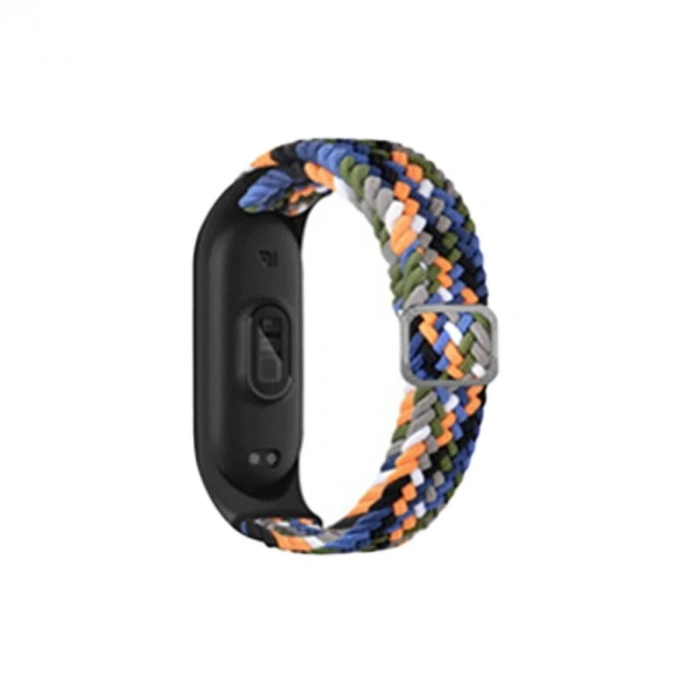 Durukar®   Mi Band 6 Star Kordon - Gri-Turuncu