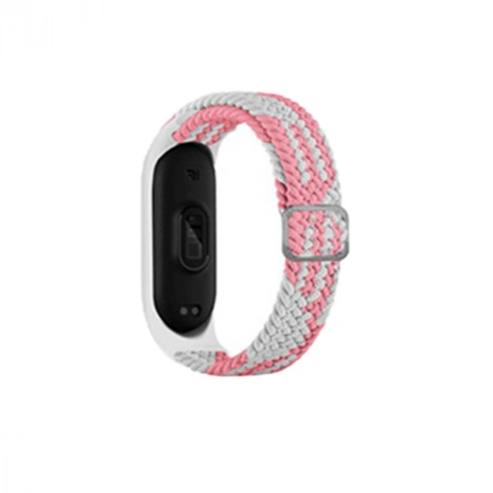 Durukar®   Mi Band 6 Star Kordon - Pembe-Beyaz