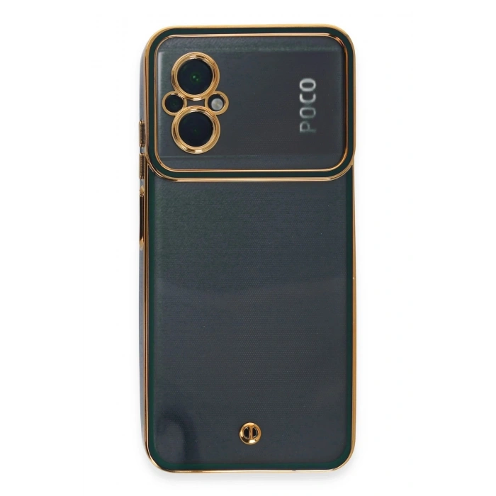 Durukar®   Poco M5 Kılıf Liva Lens Silikon - Yeşil