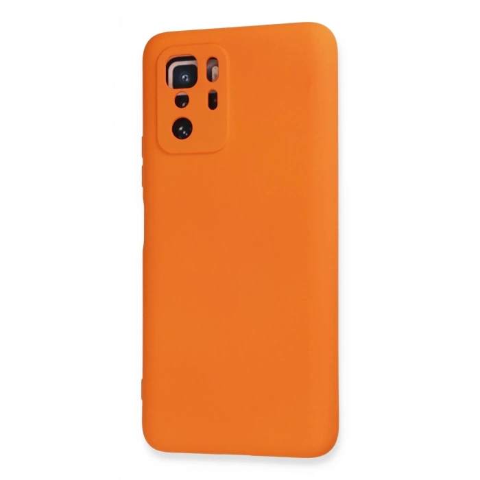 Durukar®   Poco X3 GT Kılıf Nano içi Kadife Silikon - Turuncu