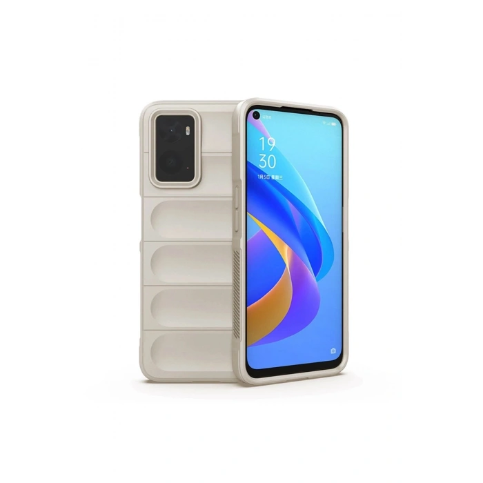 Mey İthalat®  Realme 9i 4G Kılıf Optimum Silikon - Krem