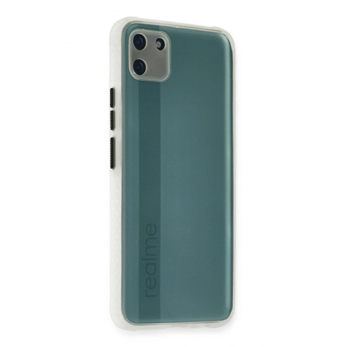 Durukar®  Realme C11 Kılıf Miami Şeffaf Silikon - Şeffaf