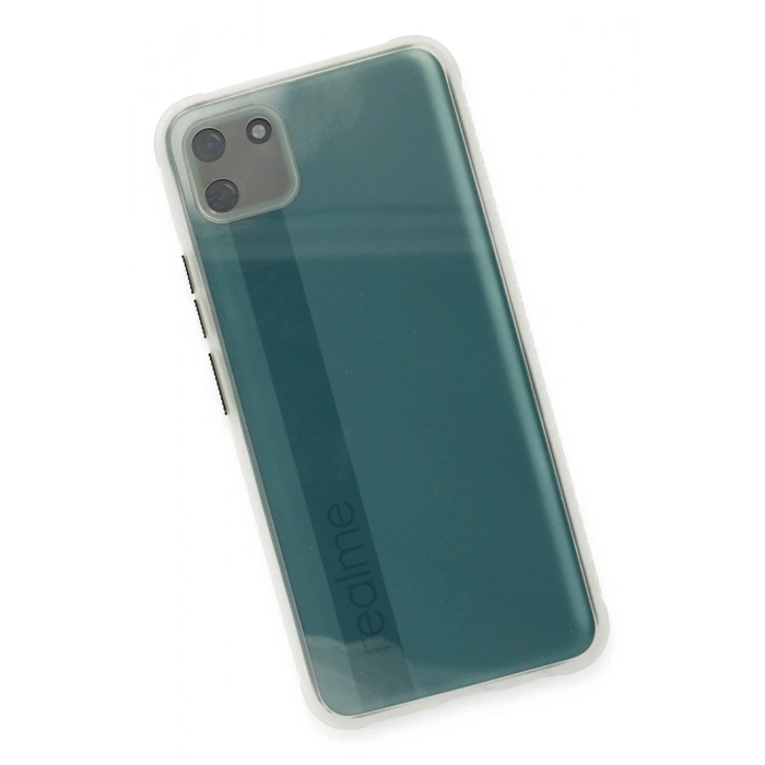 Durukar®  Realme C11 Kılıf Miami Şeffaf Silikon - Şeffaf