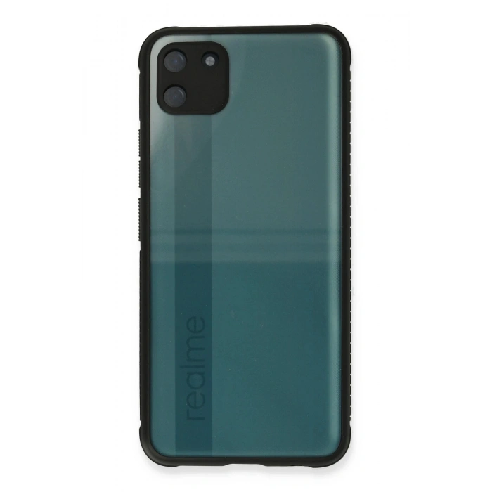 Durukar®  Realme C11 Kılıf Miami Şeffaf Silikon - Siyah
