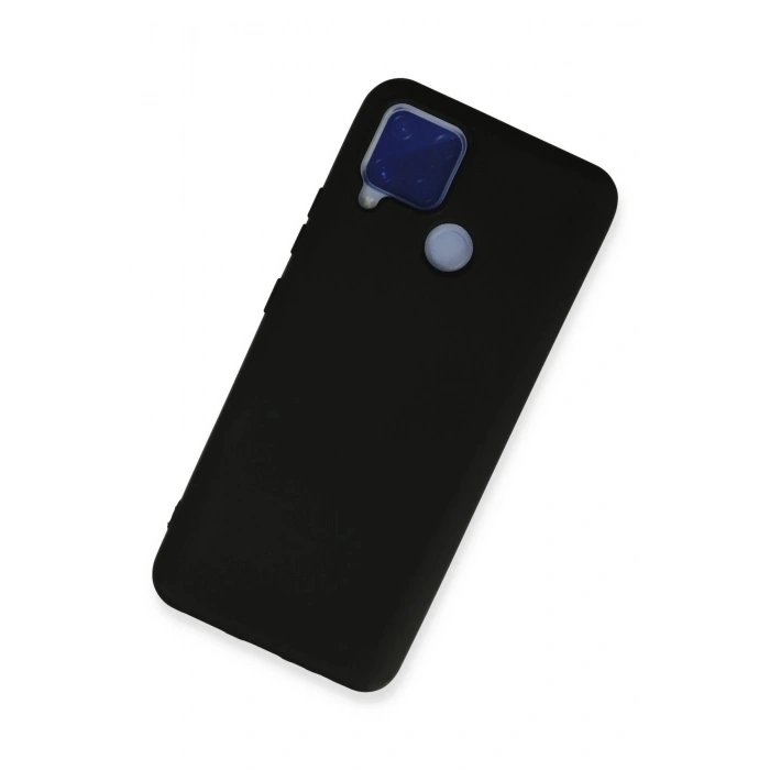 Durukar®  Realme C15 Kılıf Nano içi Kadife Silikon - Siyah