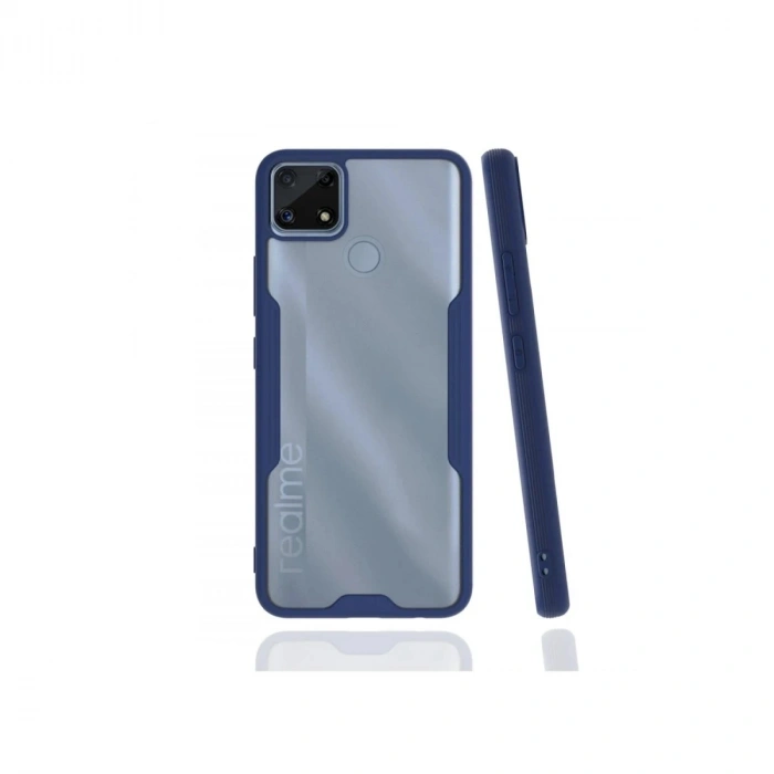 Durukar®  Realme C25 Kılıf Platin Silikon - Lacivert
