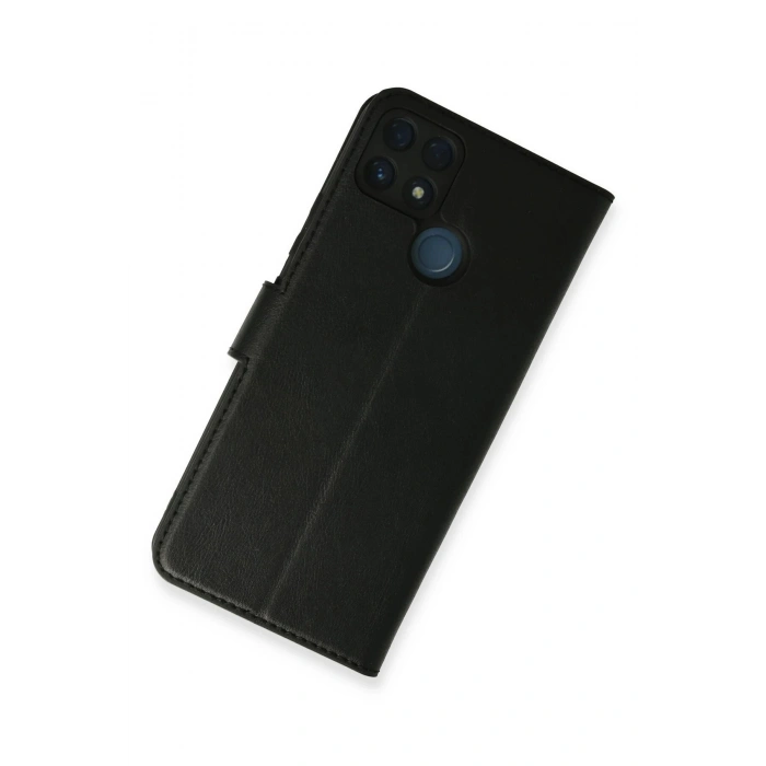 Durukar®  Realme C25 Kılıf Trend S Plus Kapaklı Kılıf - Siyah