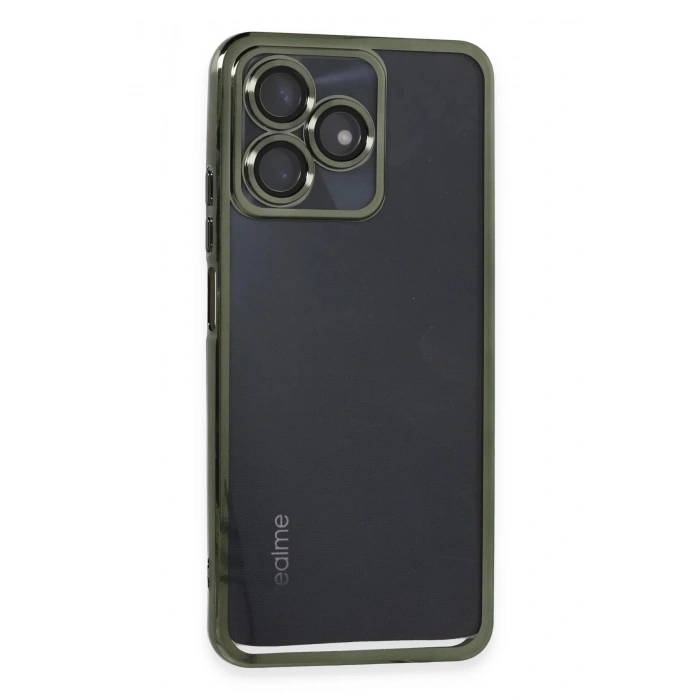 Durukar®  Realme C53 Kılıf  Lensli Silikon - Yeşil
