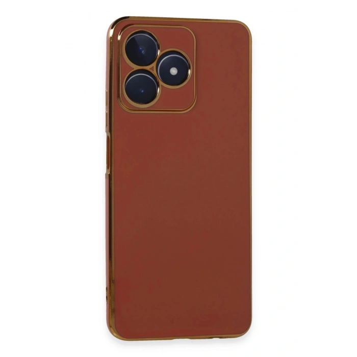Mey İthalat®  Realme C53 Kılıf Volet Silikon - Kırmızı