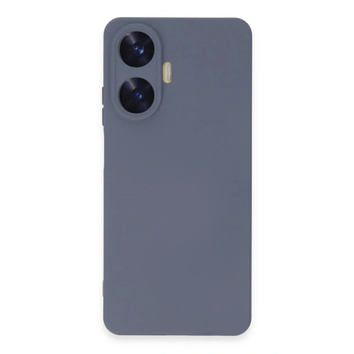 Durukar®  Realme C55 Kılıf Nano içi Kadife Silikon - Gri