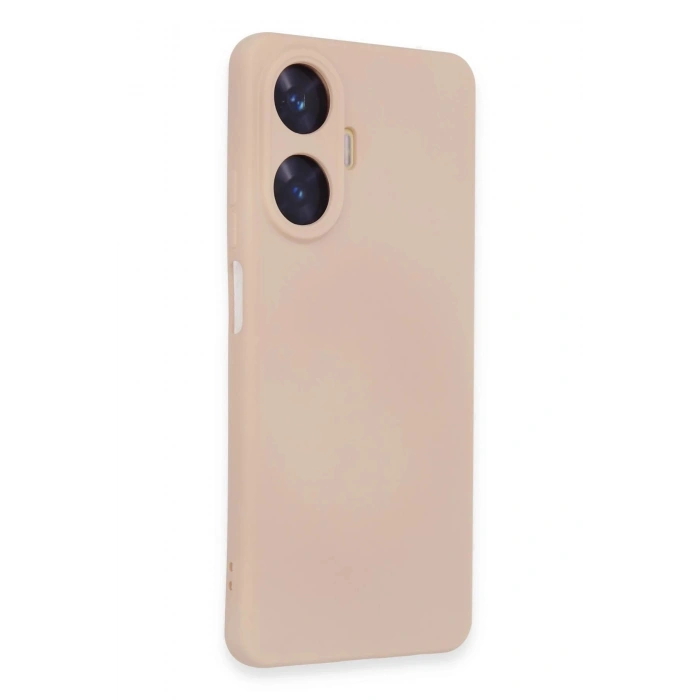 Durukar®  Realme C55 Kılıf Nano içi Kadife Silikon - Pudra