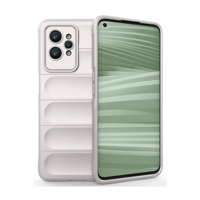 Mey İthalat®  Realme GT2 Pro 5G Kılıf Optimum Silikon - Krem