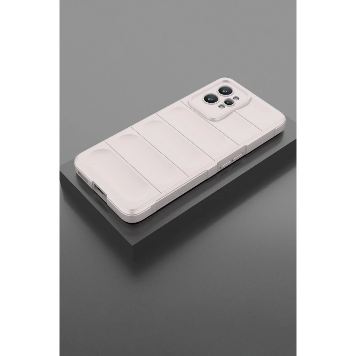 Mey İthalat®  Realme GT2 Pro 5G Kılıf Optimum Silikon - Krem