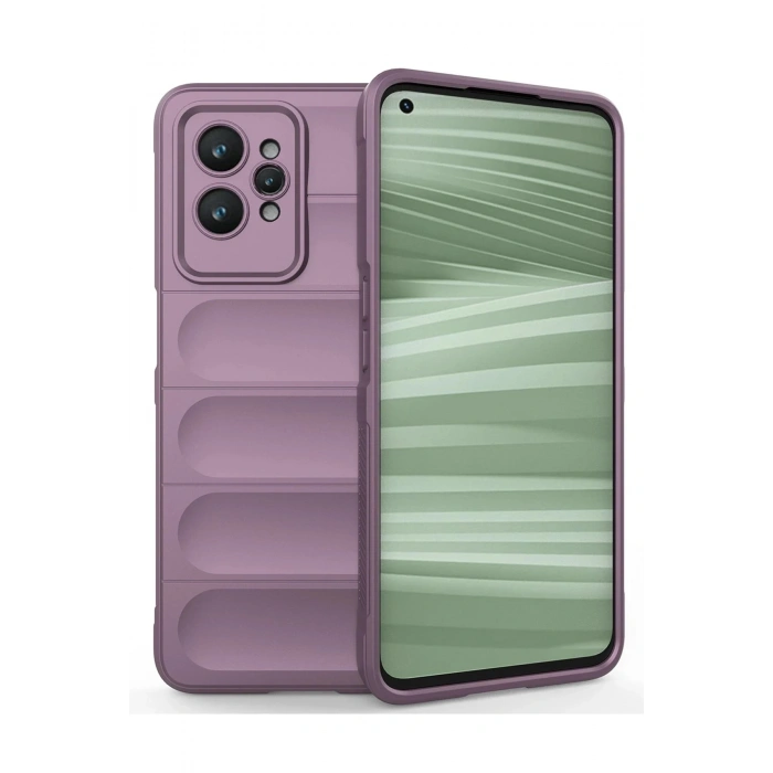 Mey İthalat®  Realme GT2 Pro 5G Kılıf Optimum Silikon - Mor