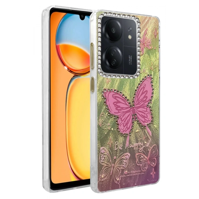 Durukar®   Redmi 13C Kılıf Blade Aynalı Desenli Kapak - Desen 5