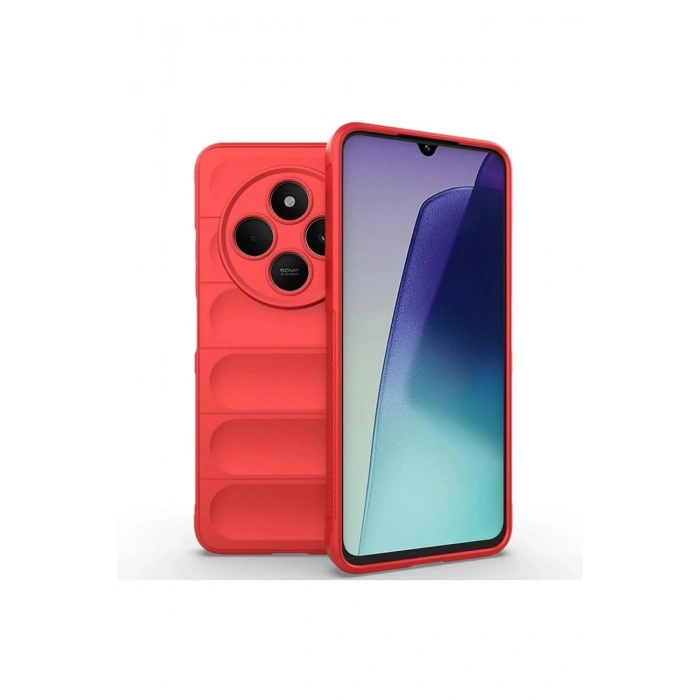 Durukar®   Redmi 14C Kılıf Optimum Silikon - Kırmızı