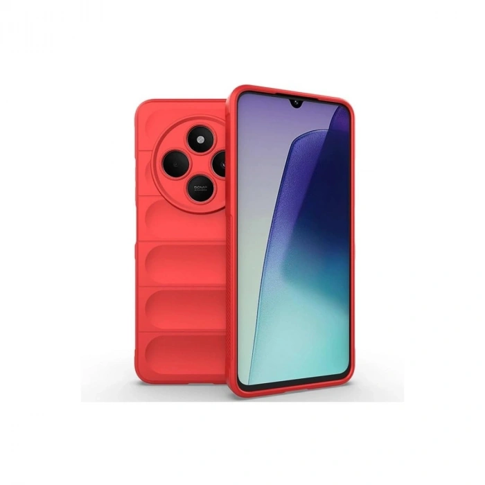 Durukar®   Redmi 14C Kılıf Optimum Silikon - Kırmızı
