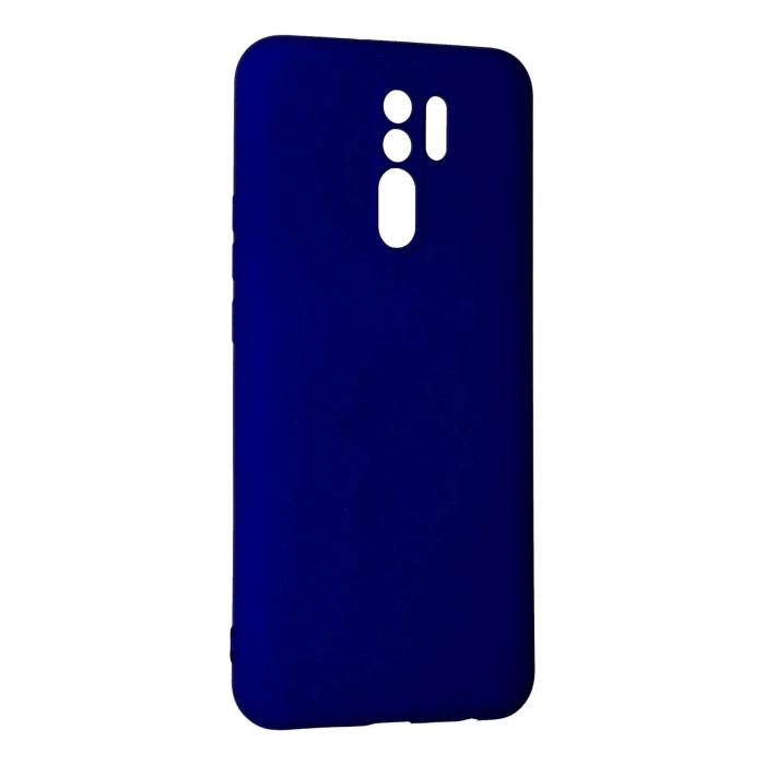 Durukar®   Redmi 9 Kılıf Nano içi Kadife Silikon - Lacivert