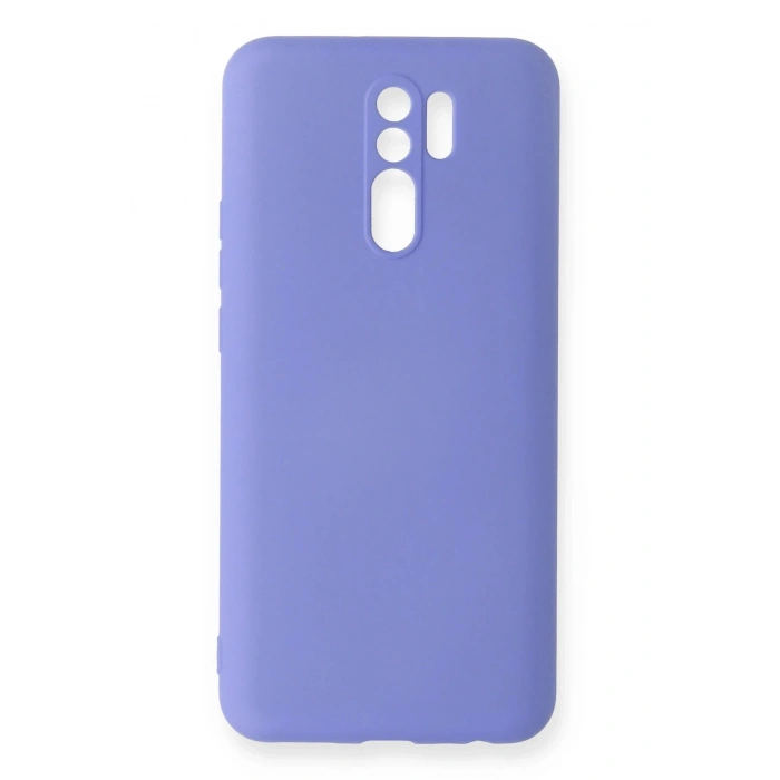 Durukar®   Redmi 9 Kılıf Nano içi Kadife Silikon - Lila