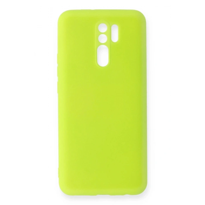 Durukar®   Redmi 9 Kılıf Nano içi Kadife Silikon - Sarı