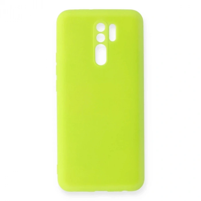 Durukar®   Redmi 9 Kılıf Nano içi Kadife Silikon - Sarı