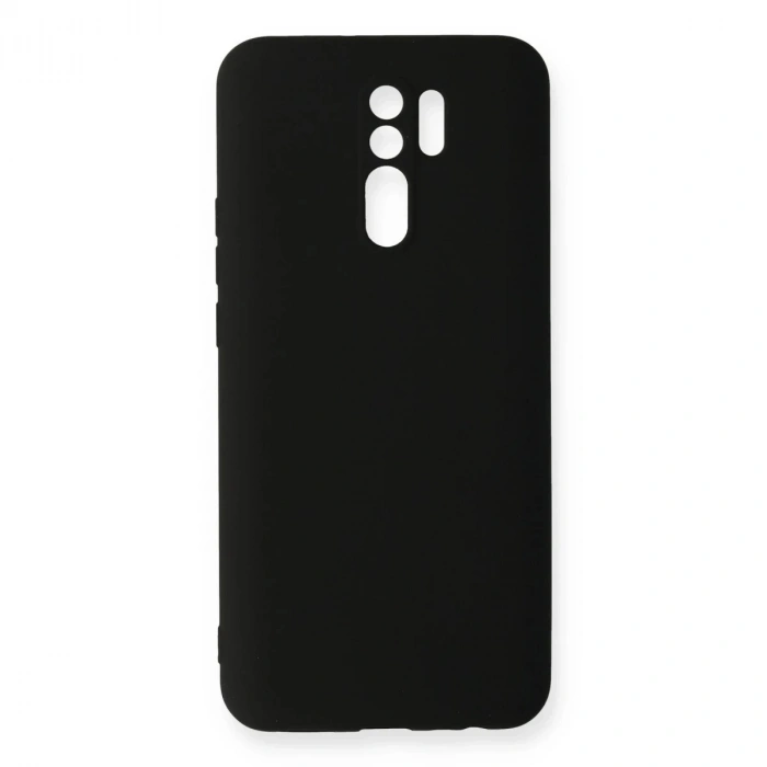 Durukar®   Redmi 9 Kılıf Nano içi Kadife Silikon - Siyah