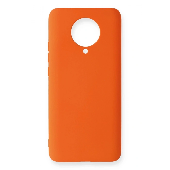 Durukar®   Redmi K30 Pro Kılıf Nano içi Kadife Silikon - Turuncu