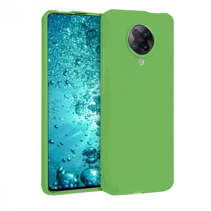 Durukar®   Redmi K30 Pro Kılıf Nano içi Kadife Silikon - Yeşil