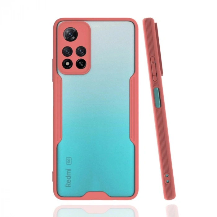Durukar®   Redmi Note 11 Pro Plus 5G Kılıf Platin Silikon - Pembe