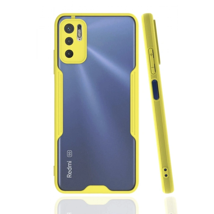 Mey İthalat®   Redmi Note 11 SE Kılıf Platin Silikon - Sarı