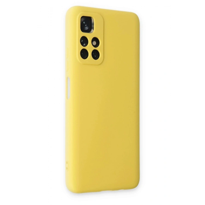 Durukar®   Redmi Note 11T Kılıf Nano içi Kadife Silikon - Sarı