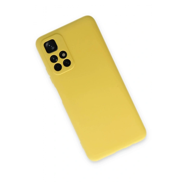 Durukar®   Redmi Note 11T Kılıf Nano içi Kadife Silikon - Sarı