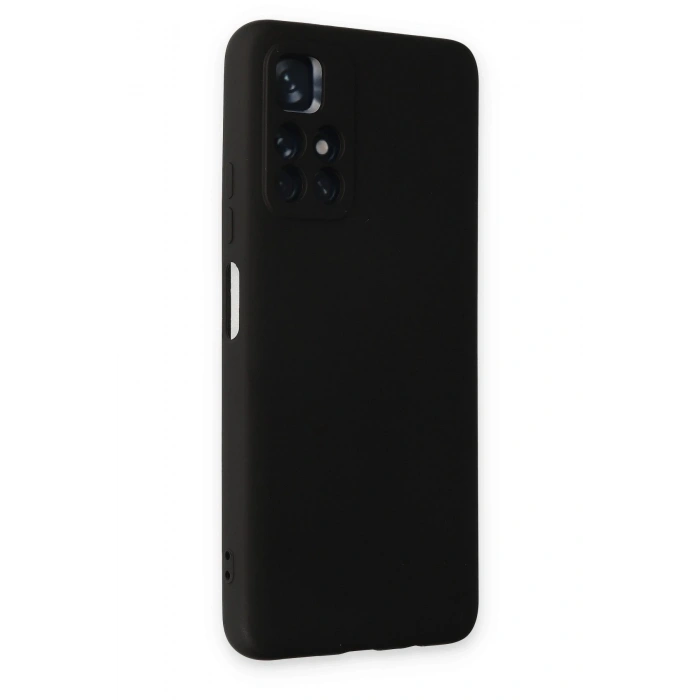Durukar®   Redmi Note 11T Kılıf Nano içi Kadife Silikon - Siyah
