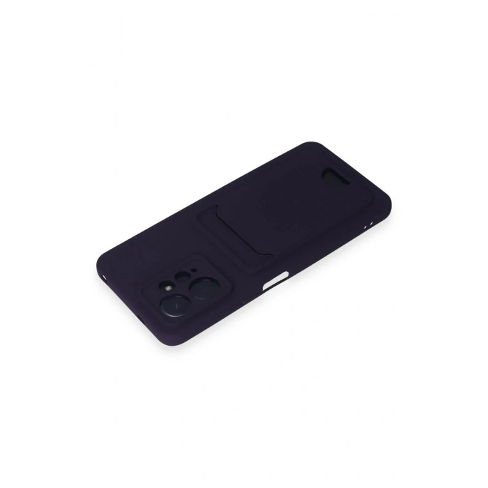 Durukar®   Redmi Note 12 4G Kılıf Kelvin Kartvizitli Silikon - Derin Mor