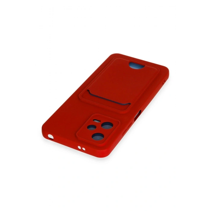 Durukar®   Redmi Note 12 4G Kılıf Kelvin Kartvizitli Silikon - Kırmızı