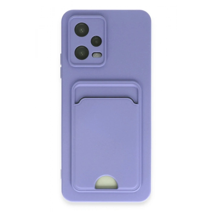 Durukar®   Redmi Note 12 4G Kılıf Kelvin Kartvizitli Silikon - Lila