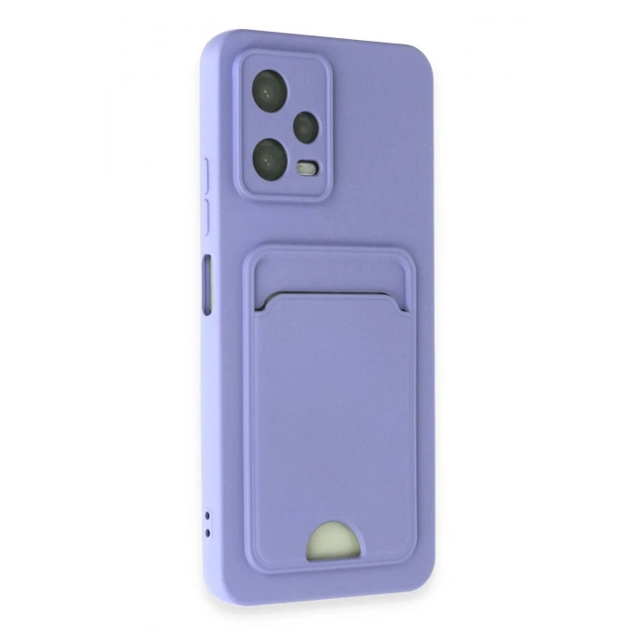 Durukar®   Redmi Note 12 4G Kılıf Kelvin Kartvizitli Silikon - Lila