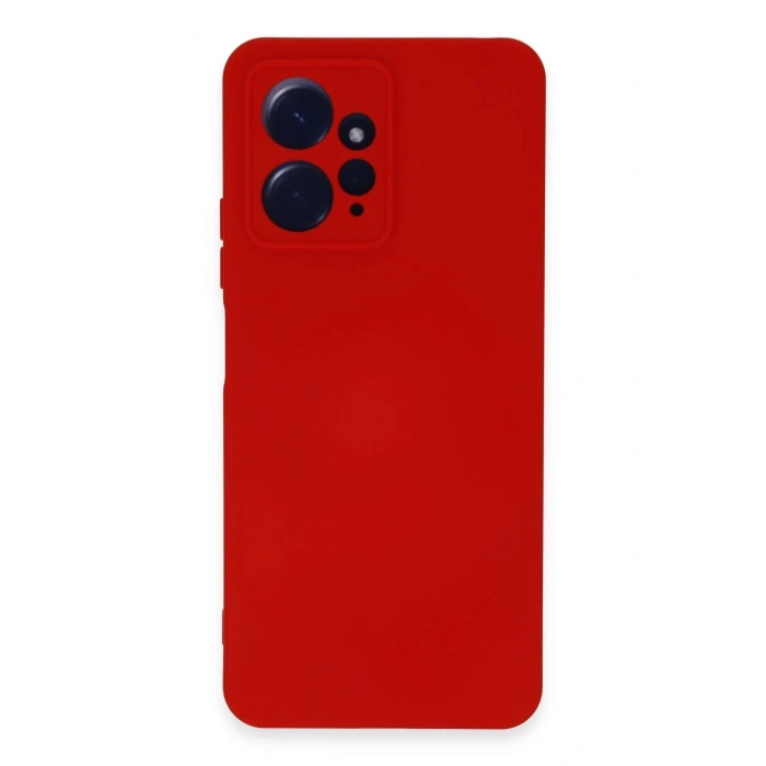 Durukar®   Redmi Note 12 4G Kılıf Nano içi Kadife Silikon - Kırmızı