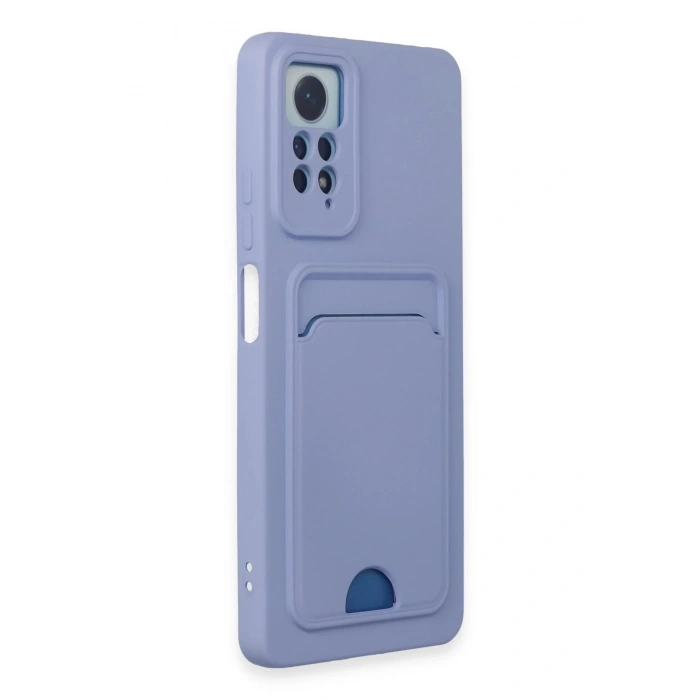 Durukar®   Redmi Note 12 Pro 4G Kılıf Kelvin Kartvizitli Silikon - Lila