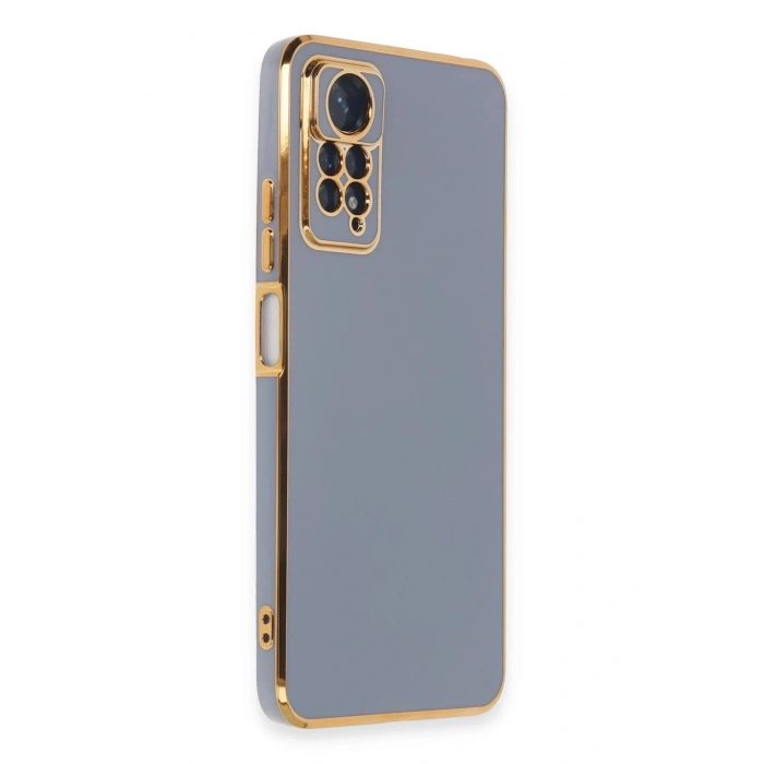 Durukar®   Redmi Note 12 Pro 4G Kılıf Volet Silikon - Mavi