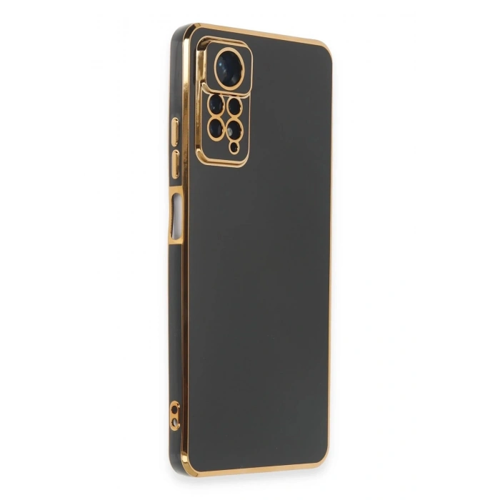Durukar®   Redmi Note 12 Pro 4G Kılıf Volet Silikon - Siyah