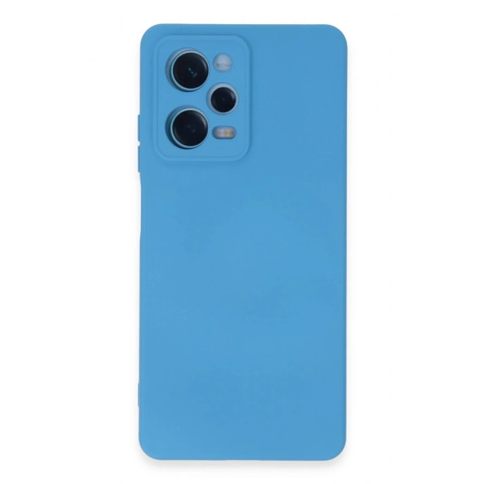Durukar®   Redmi Note 12 Pro 5G Kılıf Nano içi Kadife Silikon - Mavi