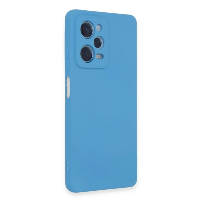 Durukar®   Redmi Note 12 Pro 5G Kılıf Nano içi Kadife Silikon - Mavi