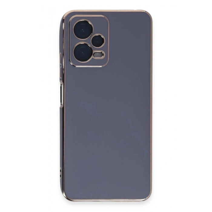 Mey İthalat®   Redmi Note 12 Pro Plus Kılıf Volet Silikon - Mavi