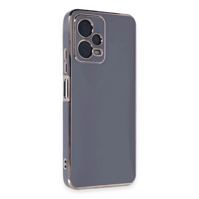 Mey İthalat®   Redmi Note 12 Pro Plus Kılıf Volet Silikon - Mavi
