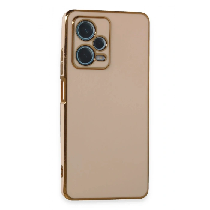 Mey İthalat®   Redmi Note 12 Pro Plus Kılıf Volet Silikon - Pembe