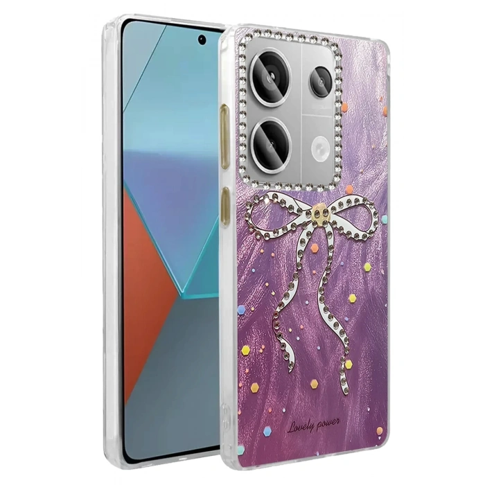 Durukar®   Redmi Note 13 Pro 4G Kılıf Blade Aynalı Desenli Kapak - Desen 1